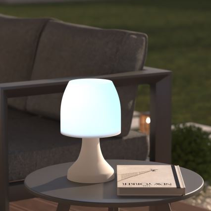 Atmosphera - Outdoor-Tischleuchte (LED RGB) DOKK LED/3xAAA 27,5 cm IP44