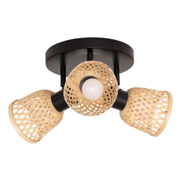 Atmosphera - Spotleuchte LIO 3xE14/25W/230V Bambus