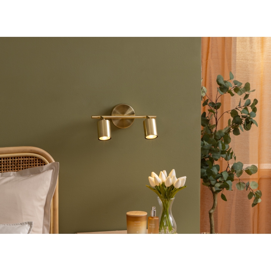 Atmosphera - Spotleuchte VICO 2xGU10/25W/230V goldfarben