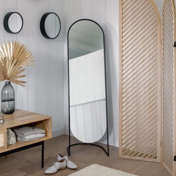 Atmosphera - Standspiegel JEF 136x39,5 cm schwarz