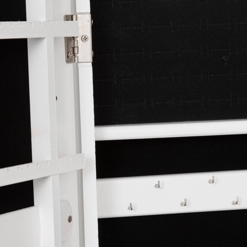 Atmosphera - Standspiegel mit integrierter Schmuckschatulle KRISTIN 146,8x37 cm weiß