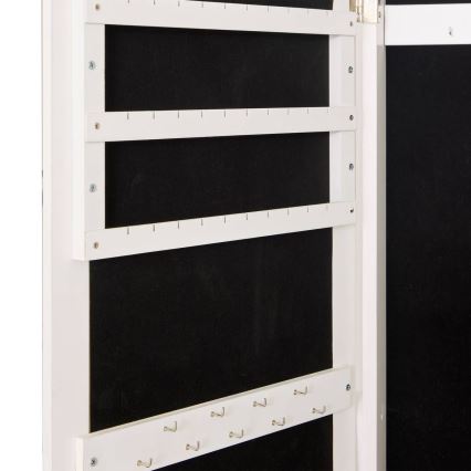 Atmosphera - Standspiegel mit Schmuckfach LEXY 158x38 cm weiß