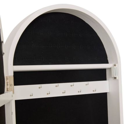 Atmosphera - Standspiegel mit Schmuckfach LEXY 158x38 cm weiß