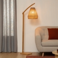 Atmosphera - Stehleuchte PALM 1xE27/60W/230V Bambus/Hanf