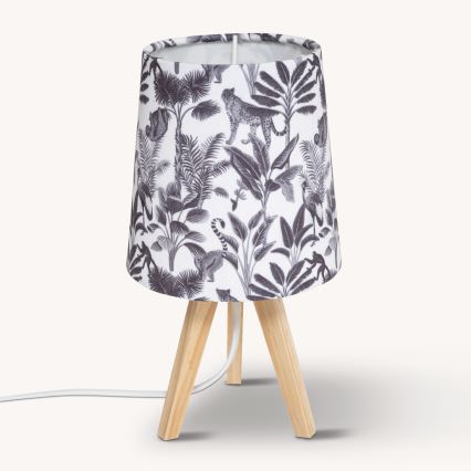 Atmosphera - Tischlampe JUNGLE 1xE14/25W/230V Kiefer