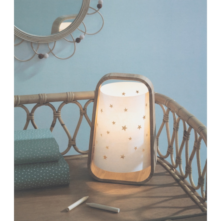 Atmosphera - Tischlampe STARS 1xE14/40W/230V Bambus