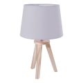 Atmosphera - Tischlampe TRIPOD 1xE14/40W/230V Kiefer/Grau