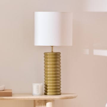 Atmosphera - Tischlampe VINUS 1xE27/60W/230V khaki