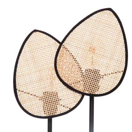 Atmosphera - Tischleuchte OLME 1xE27/40W/230V Rattan