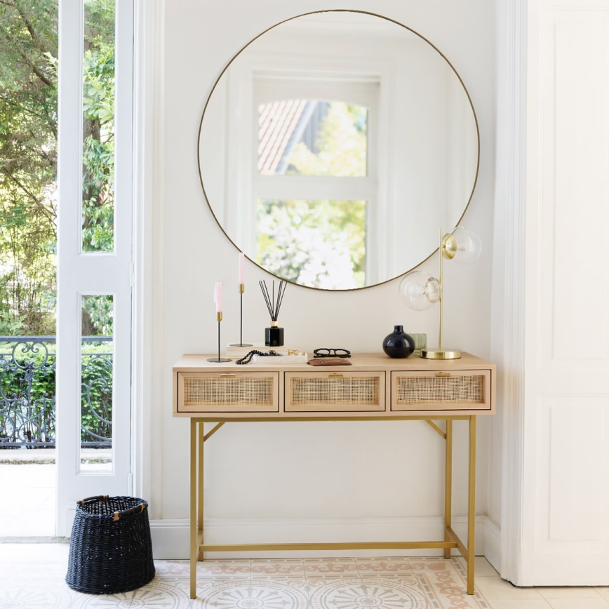 Atmosphera - Wandspiegel ALICE d 110 cm schwarz