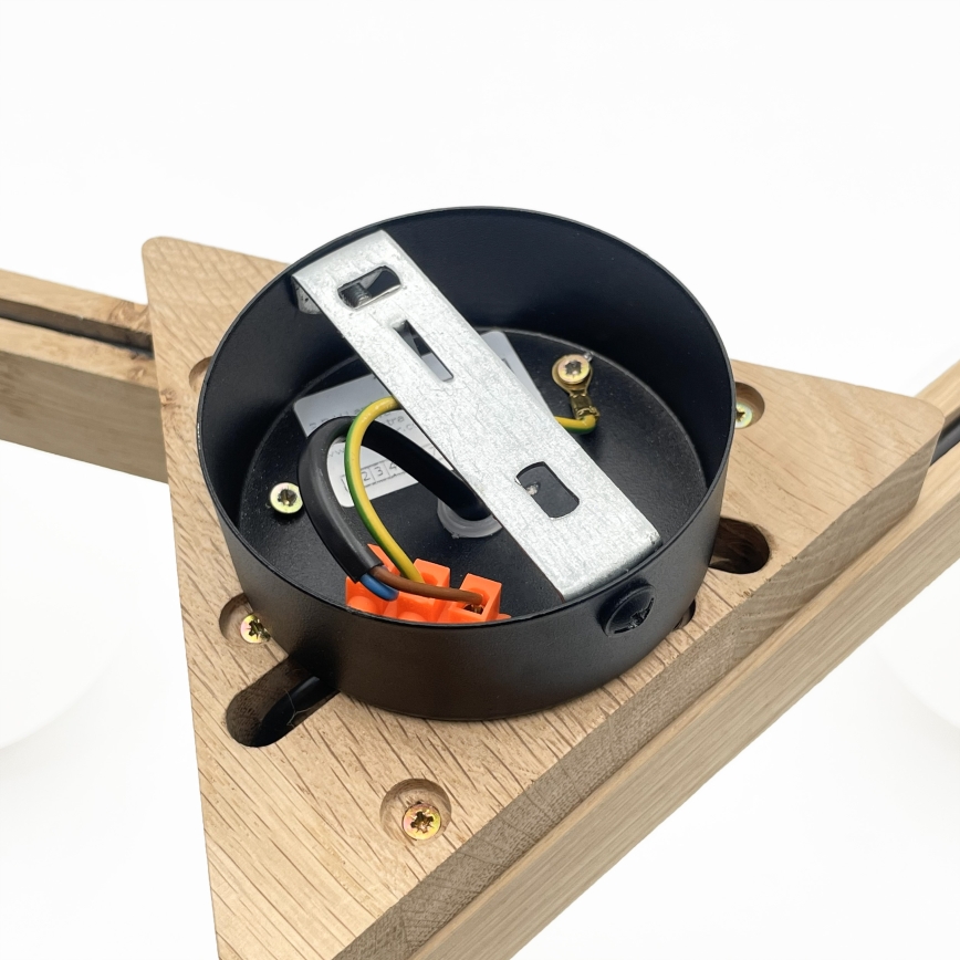 Aufbau-Deckenleuchte ANTONIO 3xG9/5W/230V Eiche/Weiß