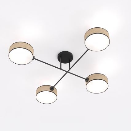 Aufbau-Deckenleuchte MAGA 4xE14/10W/230V beige