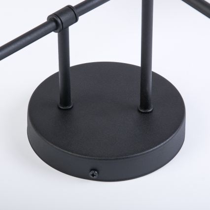 Aufbau-Deckenleuchte OBSIDIAN 4xG9/10W/230V schwarz/rauchgrau