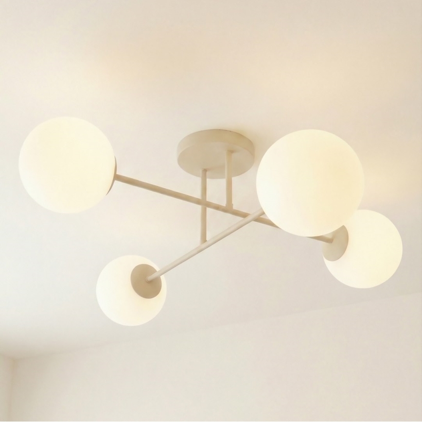 Aufbau-Deckenleuchte ROMA 4xE14/10W/230V beige