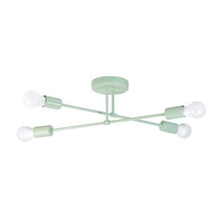 Aufbau-Kronleuchter CAMBRIDGE 4xE27/15W/230V grün