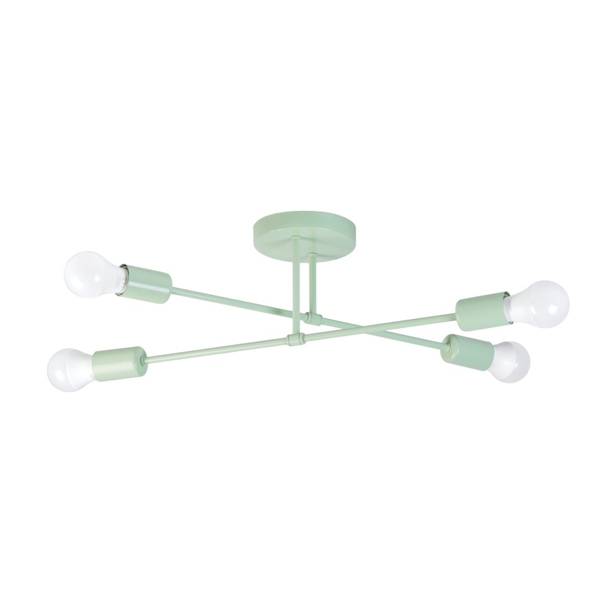Aufbau-Kronleuchter CAMBRIDGE 4xE27/15W/230V grün