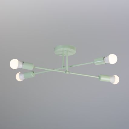 Aufbau-Kronleuchter CAMBRIDGE 4xE27/15W/230V grün