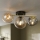 Aufbauleuchte AURIS 3xE14/15W/230V gold/rauchschwarz/beige