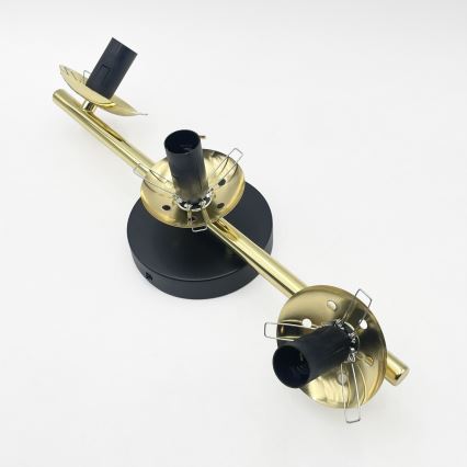 Aufbauleuchte AURIS 3xE14/15W/230V gold/rauchschwarz/beige