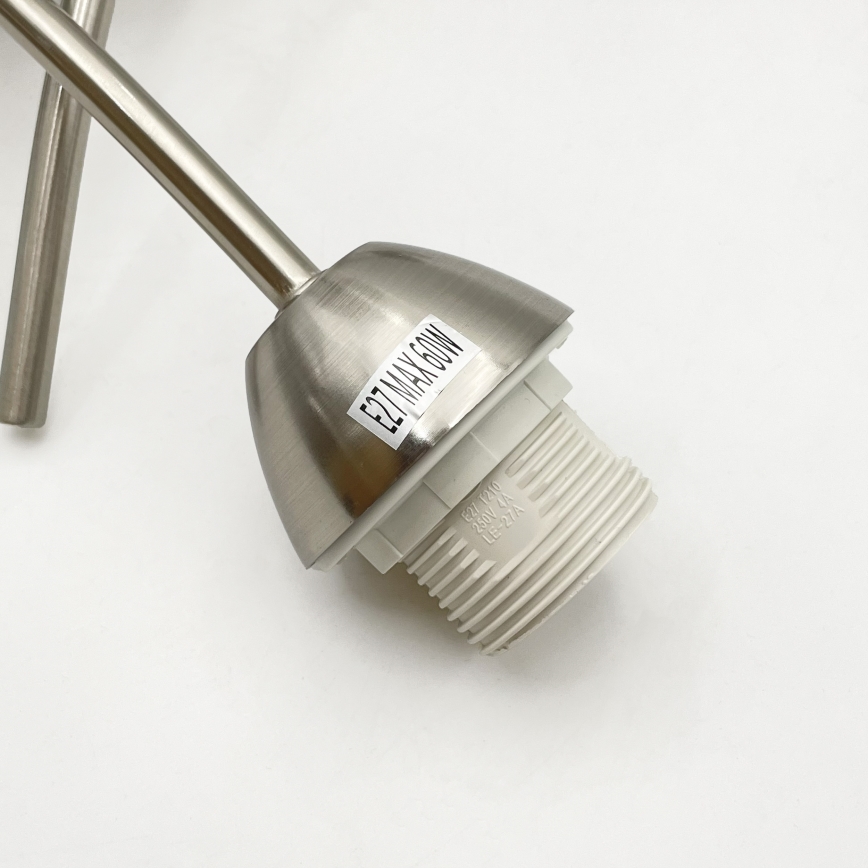 Aufbauleuchte DONNA 3xE27/60W/230V Nickel