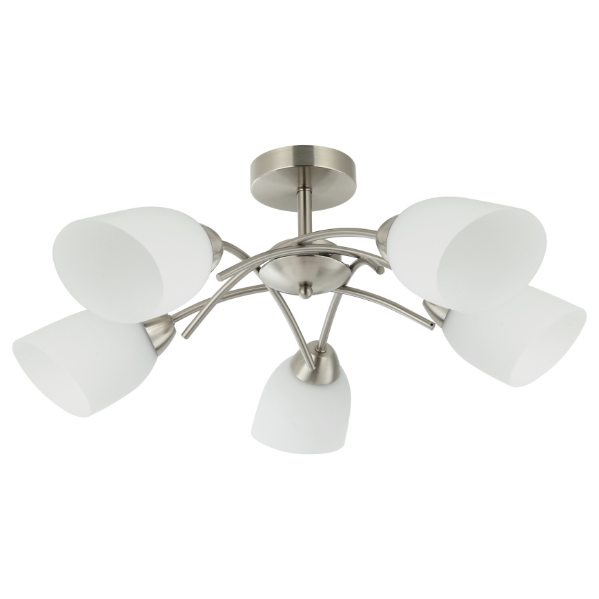 Aufbauleuchte DONNA 5xE27/60W/230V Nickel