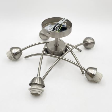 Aufbauleuchte DONNA 5xE27/60W/230V Nickel