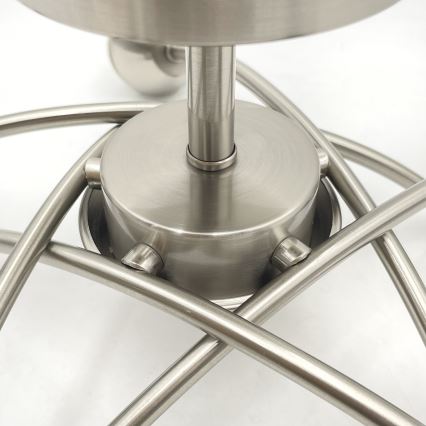 Aufbauleuchte DONNA 5xE27/60W/230V Nickel