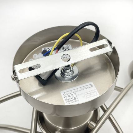 Aufbauleuchte DONNA 5xE27/60W/230V Nickel