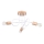Aufbauleuchte EMBER 3xE27/15W/230V weiß/beige/Buche