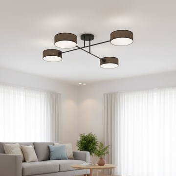 Aufbauleuchte MAGA 4xE14/10W/230V braun