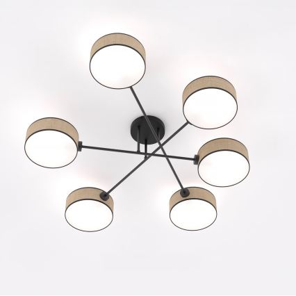 Aufbauleuchte MAGA 6xE14/10W/230V, beige