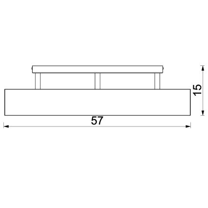 Aufbauleuchte MAISON 3xGU10/8W/230V braun/Eiche