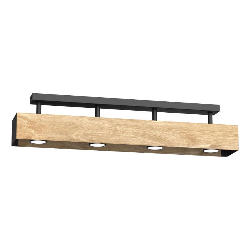 Aufbauleuchte MAISON 4xGU10/8W/230V braun/Eiche