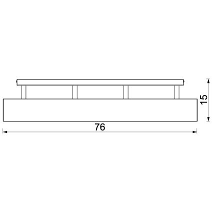 Aufbauleuchte MAISON 4xGU10/8W/230V braun/Eiche