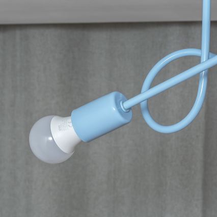 Aufbauleuchte OXFORD 2xE27/15W/230V blau
