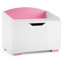 Aufbewahrungsbehälter für Kinder PABIS 50x60 cm weiß+/rosa