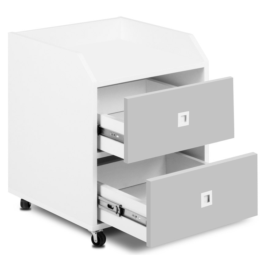 Aufbewahrungscontainer für Kinder MIRUM 54,2x42,4 cm weiß/grau