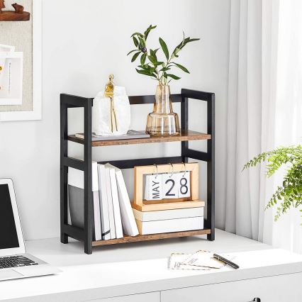 Aufbewahrungsregal MARGE braun/schwarz