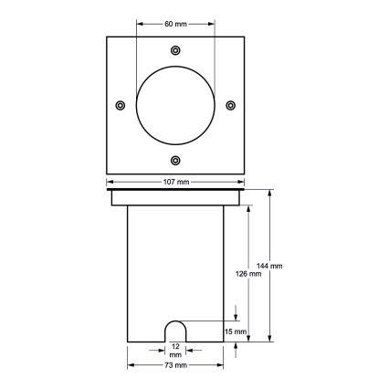 Auffahrtsbeleuchtung 1xGU10/30W/230V IP44