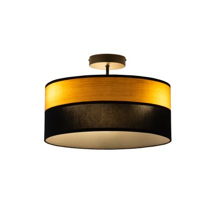 Aufgesetzte Deckenleuchte ALBA 3xE27/15W/230V Ø 40 cm schwarz/braun