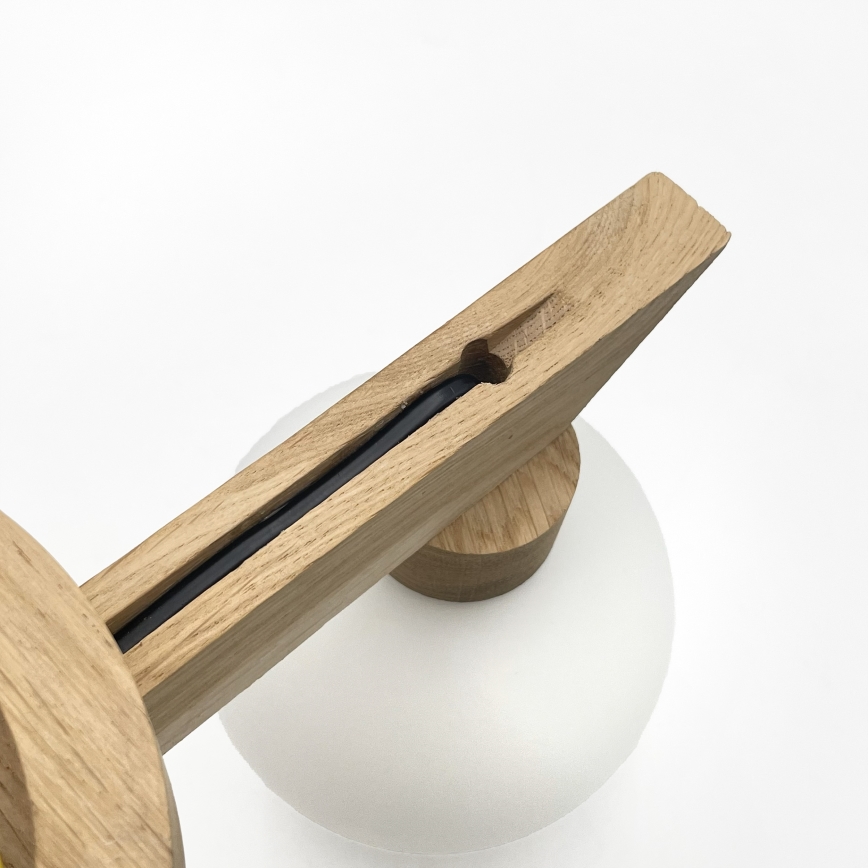 Aufgesetzte Deckenleuchte ANTONIO 2xG9/5W/230V Eiche/Weiß