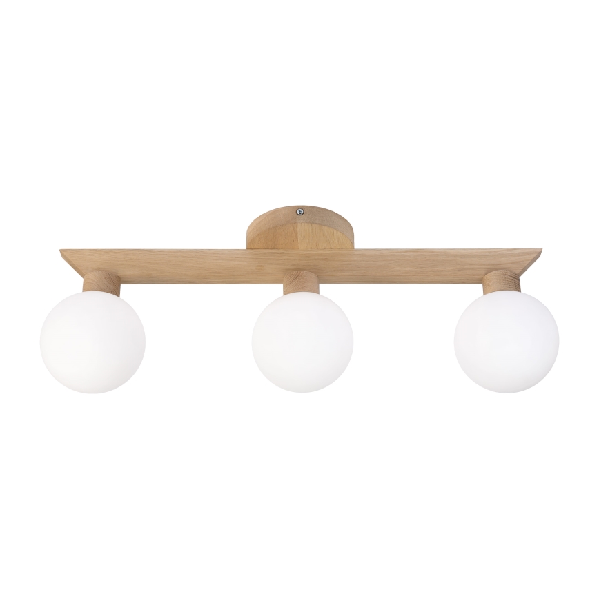 Aufgesetzte Deckenleuchte ANTONIO 3xG9/5W/230V Eiche/Weiß