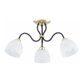 Aufgesetzte Deckenleuchte ARIEL 3xE27/15W/230V Gold/Schwarz