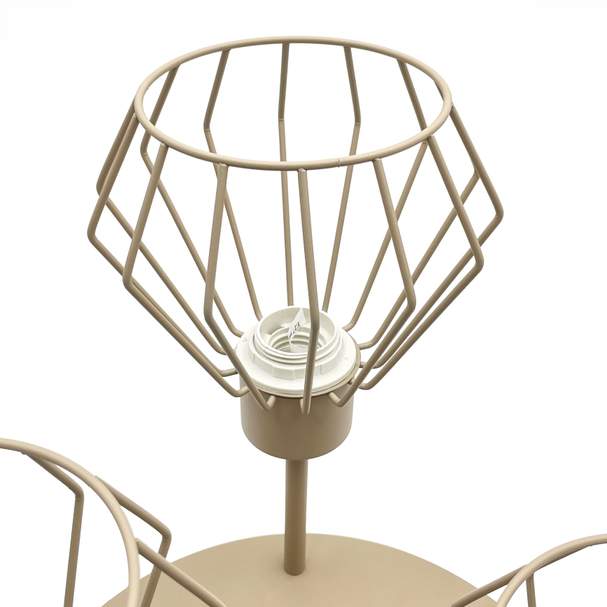 Aufgesetzte Deckenleuchte AUDREY 3xE27/15W/230V beige