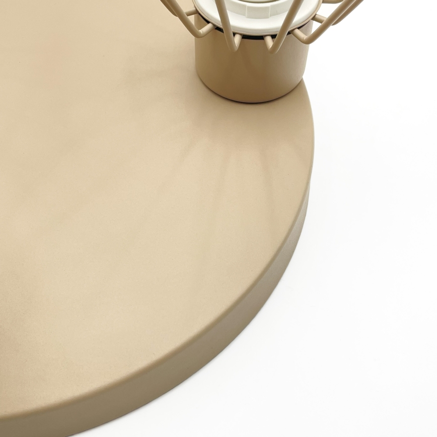 Aufgesetzte Deckenleuchte AUDREY 3xE27/15W/230V beige