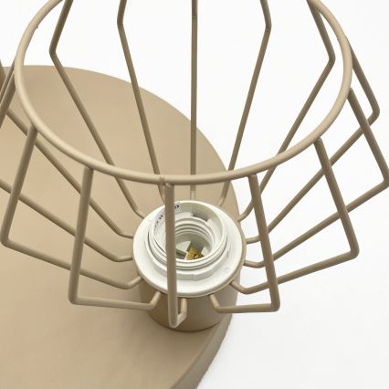 Aufgesetzte Deckenleuchte AUDREY 3xE27/15W/230V beige