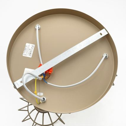 Aufgesetzte Deckenleuchte AUDREY 3xE27/15W/230V beige