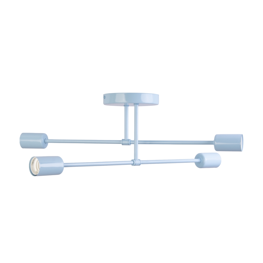 Aufgesetzte Deckenleuchte CAMBRIDGE 4xE27/15W/230V blau