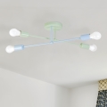 Aufgesetzte Deckenleuchte CAMBRIDGE 4xE27/15W/230V grün/blau