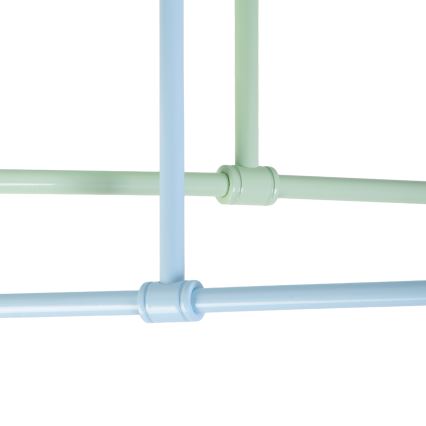Aufgesetzte Deckenleuchte CAMBRIDGE 4xE27/15W/230V grün/blau